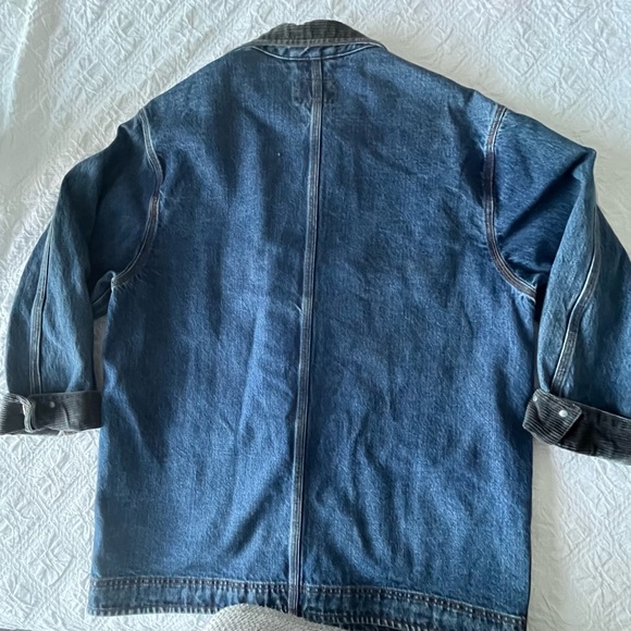 Vintage 90’s Ralph Lauren Polo Country Denim Chore Coat Size S Small Mens Jacket - Picture 2 of 6